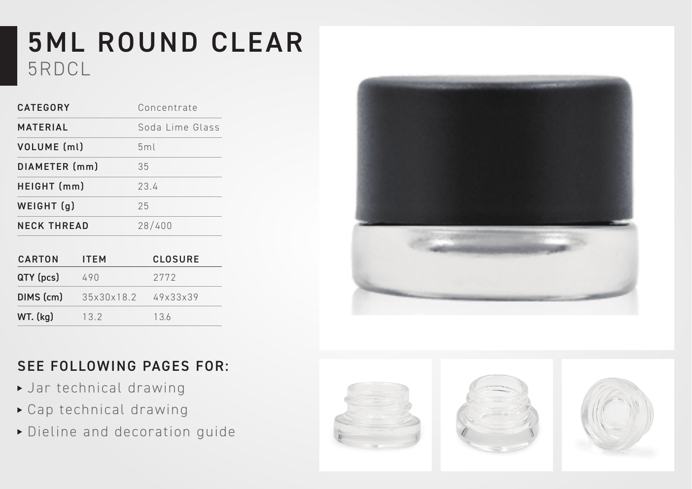 5ml round clear jar PDF page preview