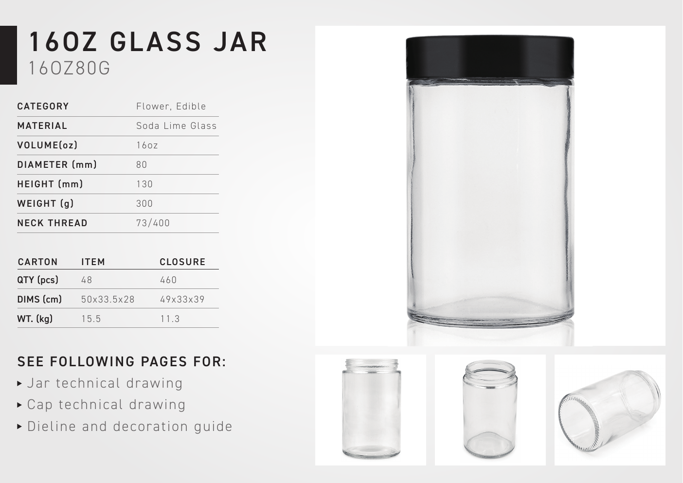 16oz 80 Flower Jar PDF preview