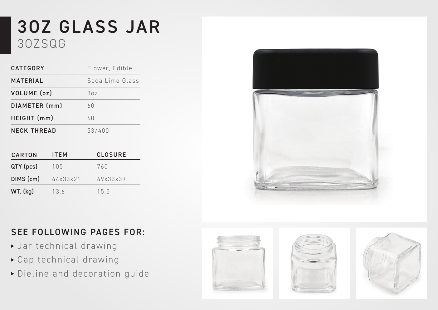3oz Square Flower Jar PDF preview