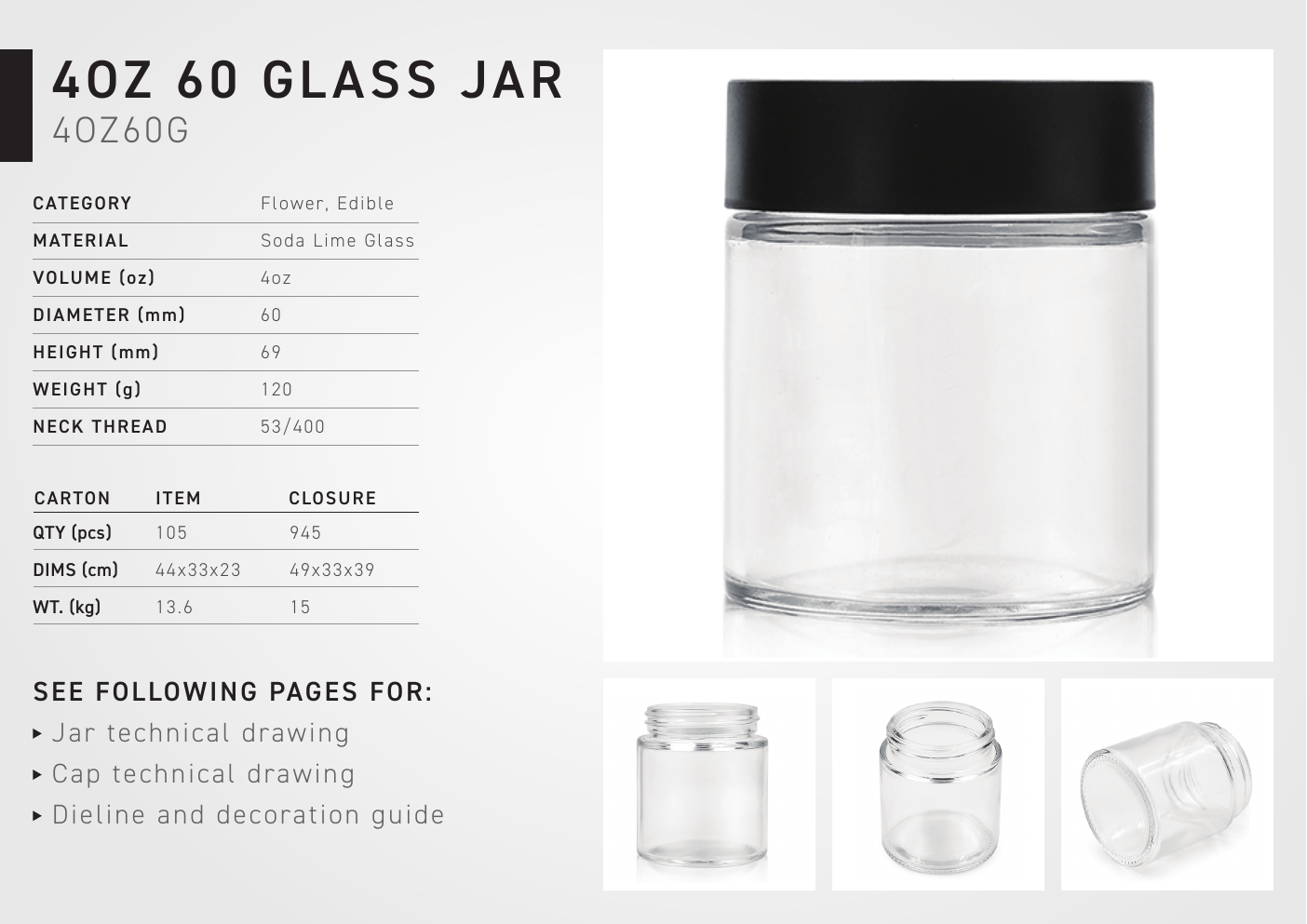 4 OZ 60 Flower Jar PDF preview